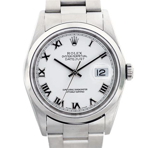 rolex white dial roman numerals|Rolex watch with roman numerals.